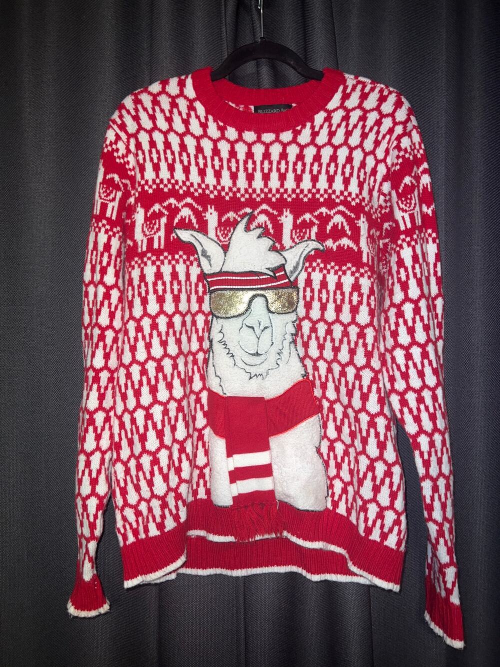 Ugly Christmas Sweater Xmas Size Medium Llama